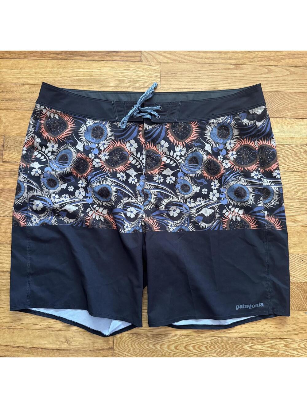 Patagonia Men's Board Shorts with Floral Pattern-36